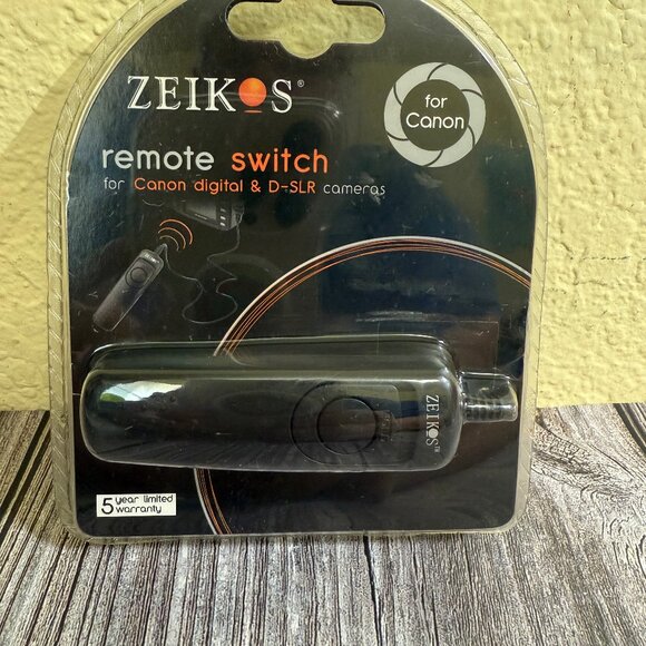 ZEIKOS Remote Switch for Canon Digital or D SLR Cameras NIB - Picture 1 of 5